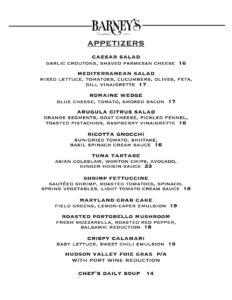 Appetizers updated jan 2022